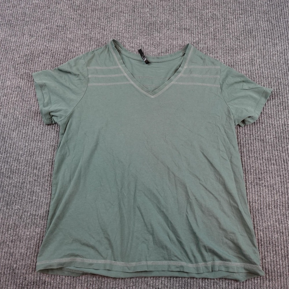 Kuhl Arabella V-Neck Shirt Womens Large Green Lightweight Outdoor 8499